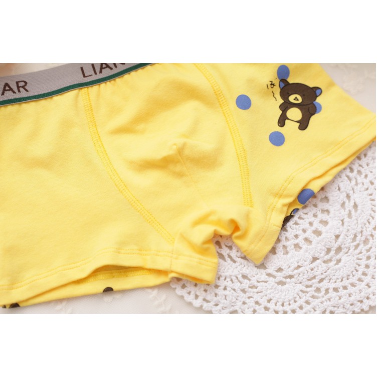 Bộ Đồ Lót Chất Liệu Cotton In Hình Hoạt Hình Dành Cho Trẻ Nhỏ