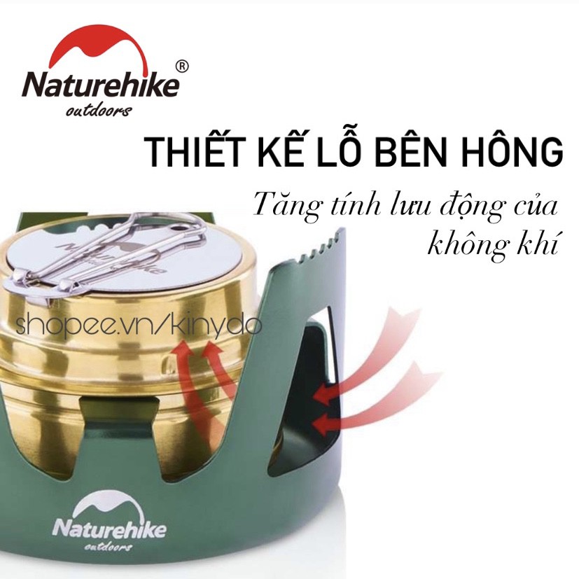 BẾP CỒN DÃ NGOẠI DI ĐỘNG NGOÀI TRỜI CHỊU LỰC TỐT HIỆU SUẤT ĐỐT CHÁY CAO NATUREHIKE NH18L001-T