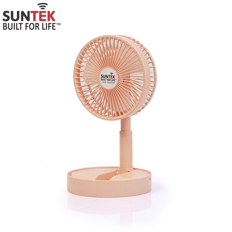 Quạt Sạc Tích Điện Để Bàn Gấp Gọn SUNTEK S2028/2058 - Công suất 12W chạy 4-6 giờ liên tục - Bảo hành Chính hãng 12 tháng