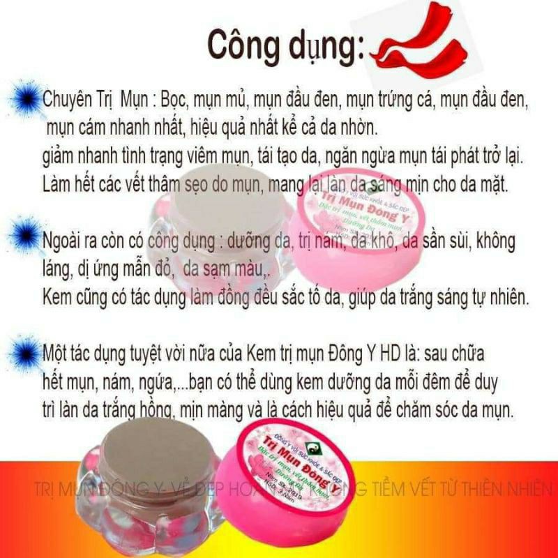 KEM MỤN ĐÔNG Y HOA ĐAO