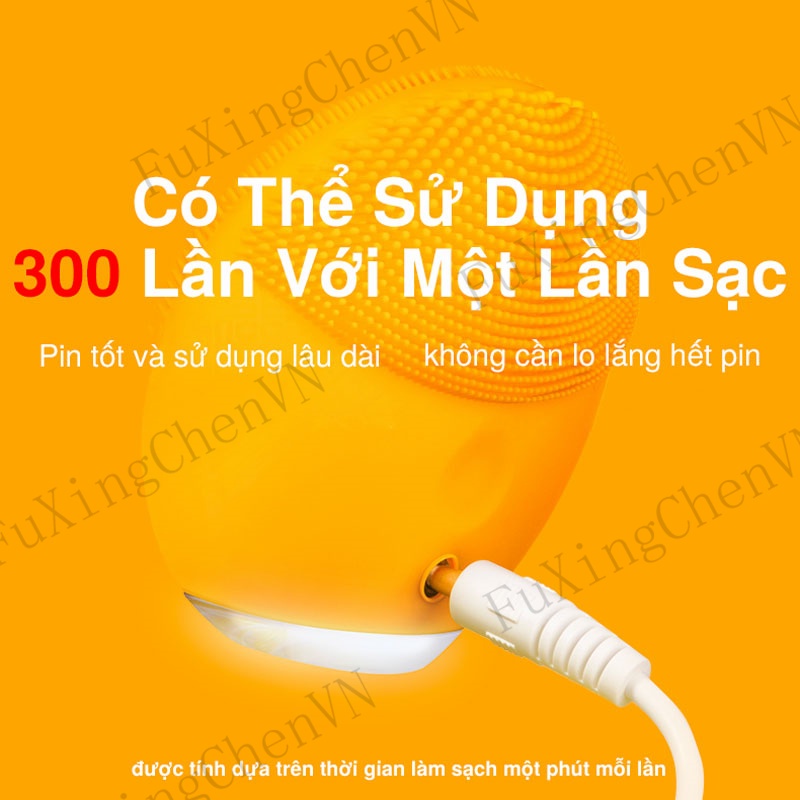 Máy rửa mặt mini  cầm tay nhỏ gọn sạch sâu làm da 150mA 5 màu