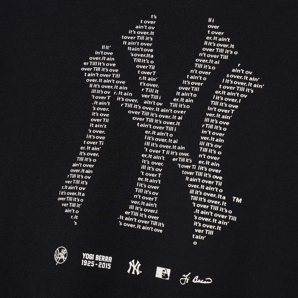 Áo thun New Era logo NY 3D màu Đen