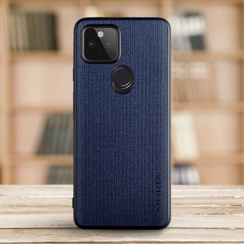 Ốp Điện Thoại Dẻo Phối Vải Thiết Kế Đơn Giản Thời Trang Cho google pixel 5 google pixel 5