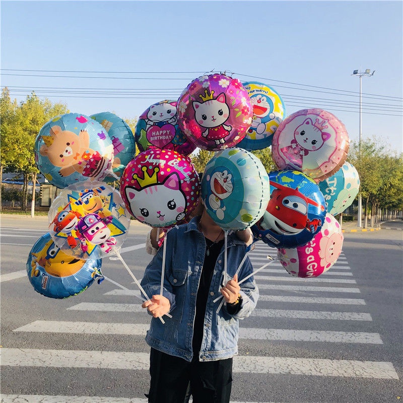 Set 10/5 Bong Bóng Hình Thú Hoạt Hình Dễ Thương