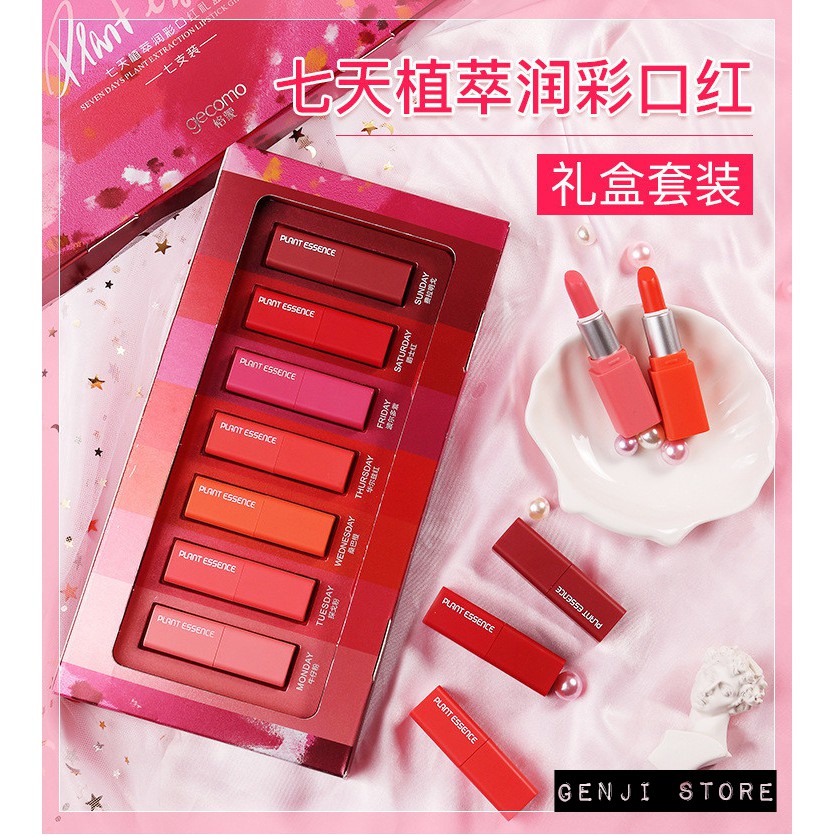 Set son GECOMO - Plant Esscence Lipstick Gift Box