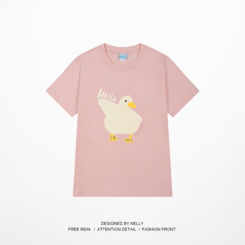 Áo thun Nelly ngắn tay in hình "VỊT" áo phông
