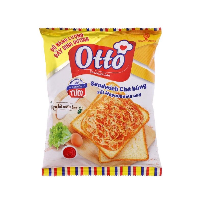 bánh mì chà bông sốt mayoneise cay Otto