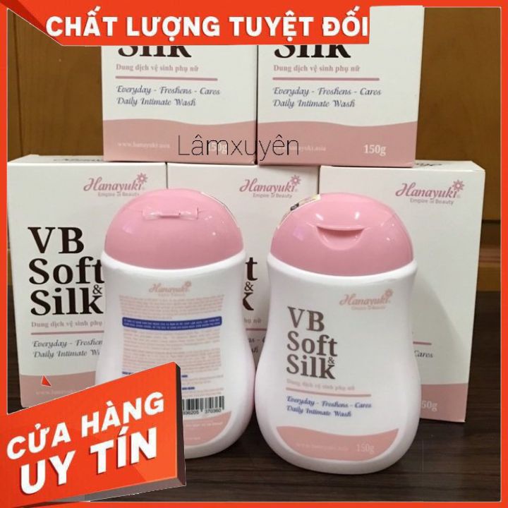 Dung Dịch Vệ Sinh Hana Soft Silk Chính Hãng 150G  Siêu thơm mát _an toàn _kháng khuẩn cao _tự tin_thoải mái