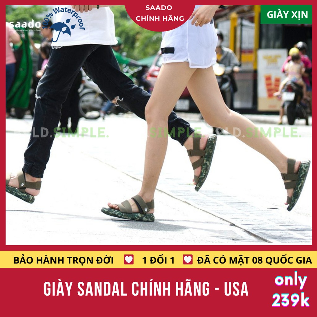 Giày Sandal Nam Nữ Cho Học Sinh Cấp 2 3 Chống Trơn Trượt Hôi Chân Cao Gót Siêu Nhẹ Đi Du Lịch Hãng Chính Hãng Mỹ [YZ01]