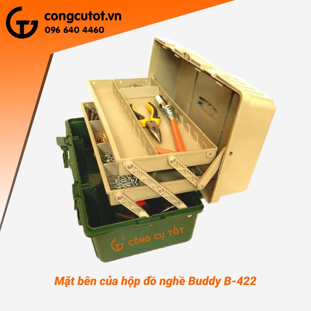 Hộp đồ nghề nhiều ngăn Buddy B-422