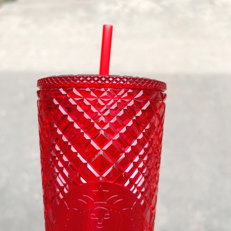 Ly nhựa 2 lớp Starbucks Bling Kim cương Dung tích 710ml