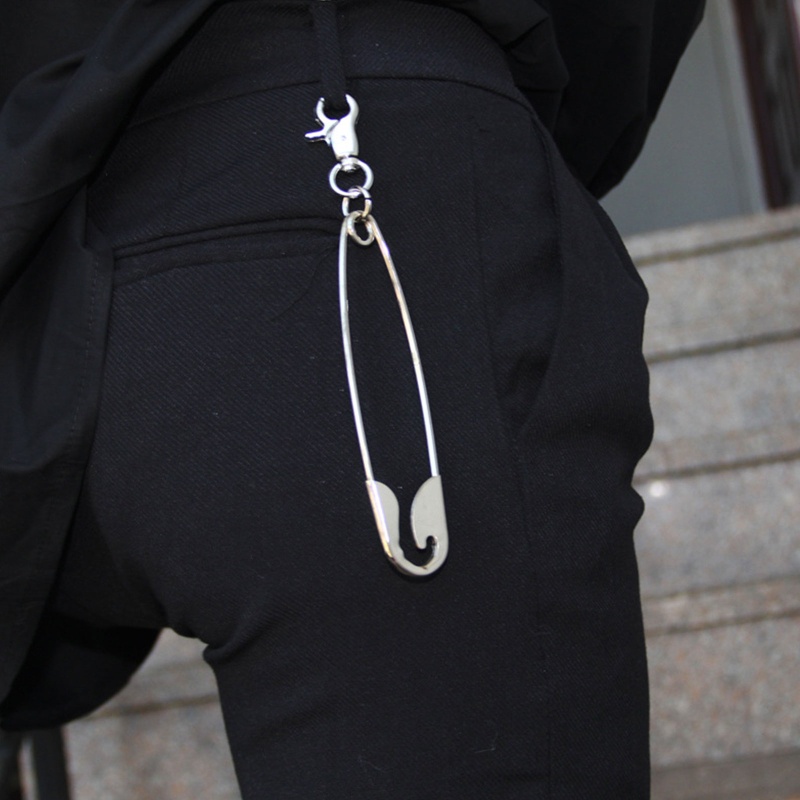 Youyo Dây Xích Kim Loại Gắn Quần Áo Khoác Phong Cách Punk Hiphop Đường Phố