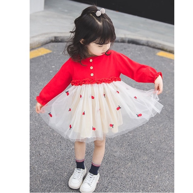 Váy công chúa viền bèo bé gái size 9-15kg VT10?