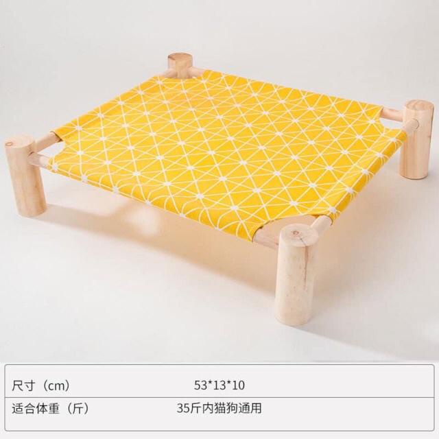 Giường gỗ cho thú cưng, dễ dàng tháo lắp và làm sạch
