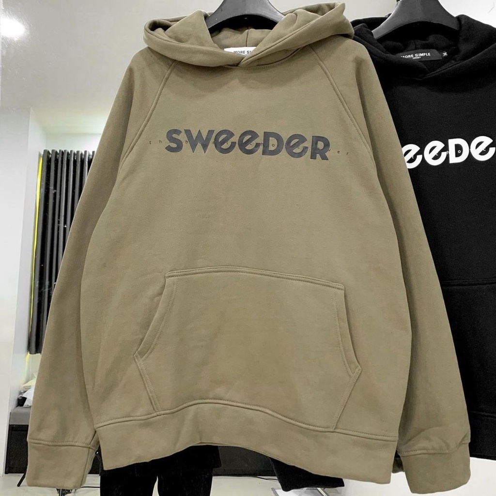 Áo Hoodie Form Rộng WED Tay Dài Vải Nỉ Bông Dày Phong Cách Ulzzang Unisex | BigBuy360 - bigbuy360.vn