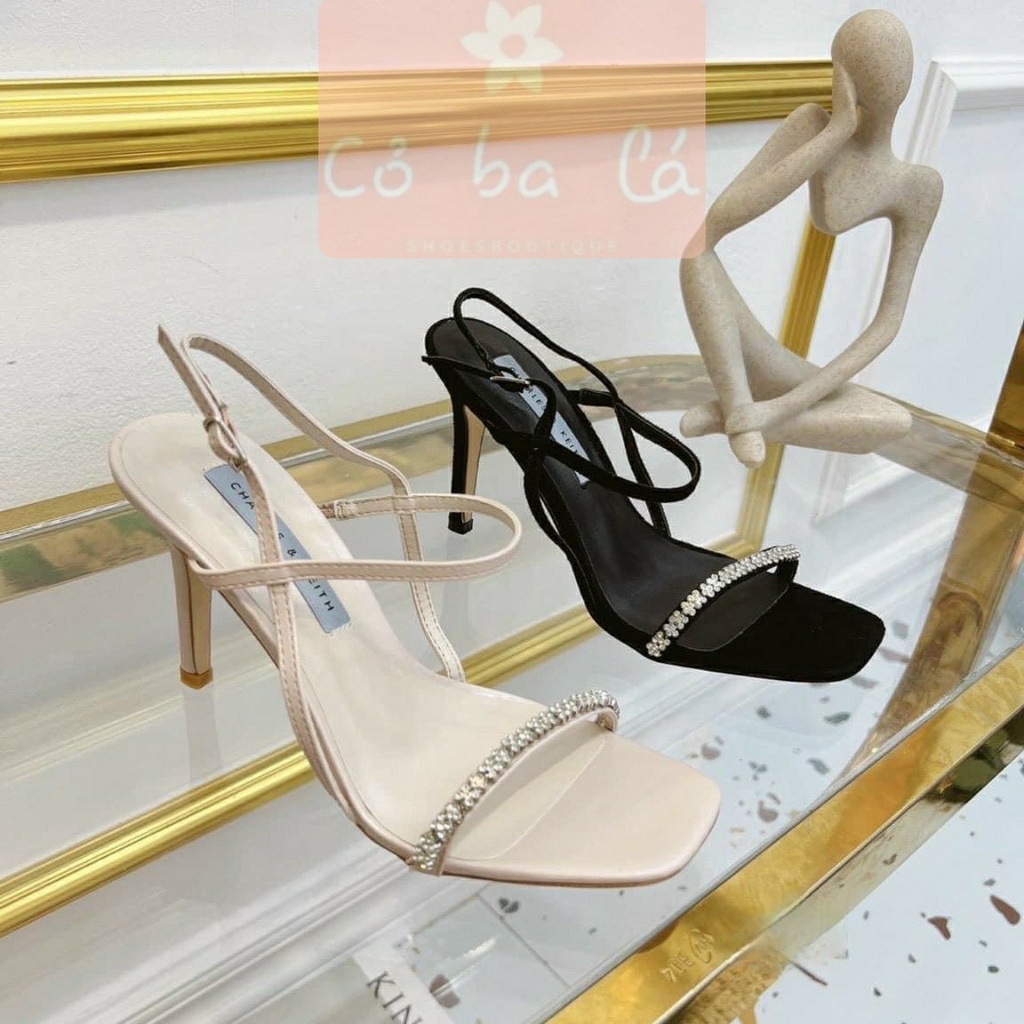 SANDAL CAO GÓT COBALA SHOES - GIÀY THỜI TRANG QUAI NGANG DÂY MẢNH - GUỐC NỮ MŨI TRÒN 9 PHÂN - G22075300