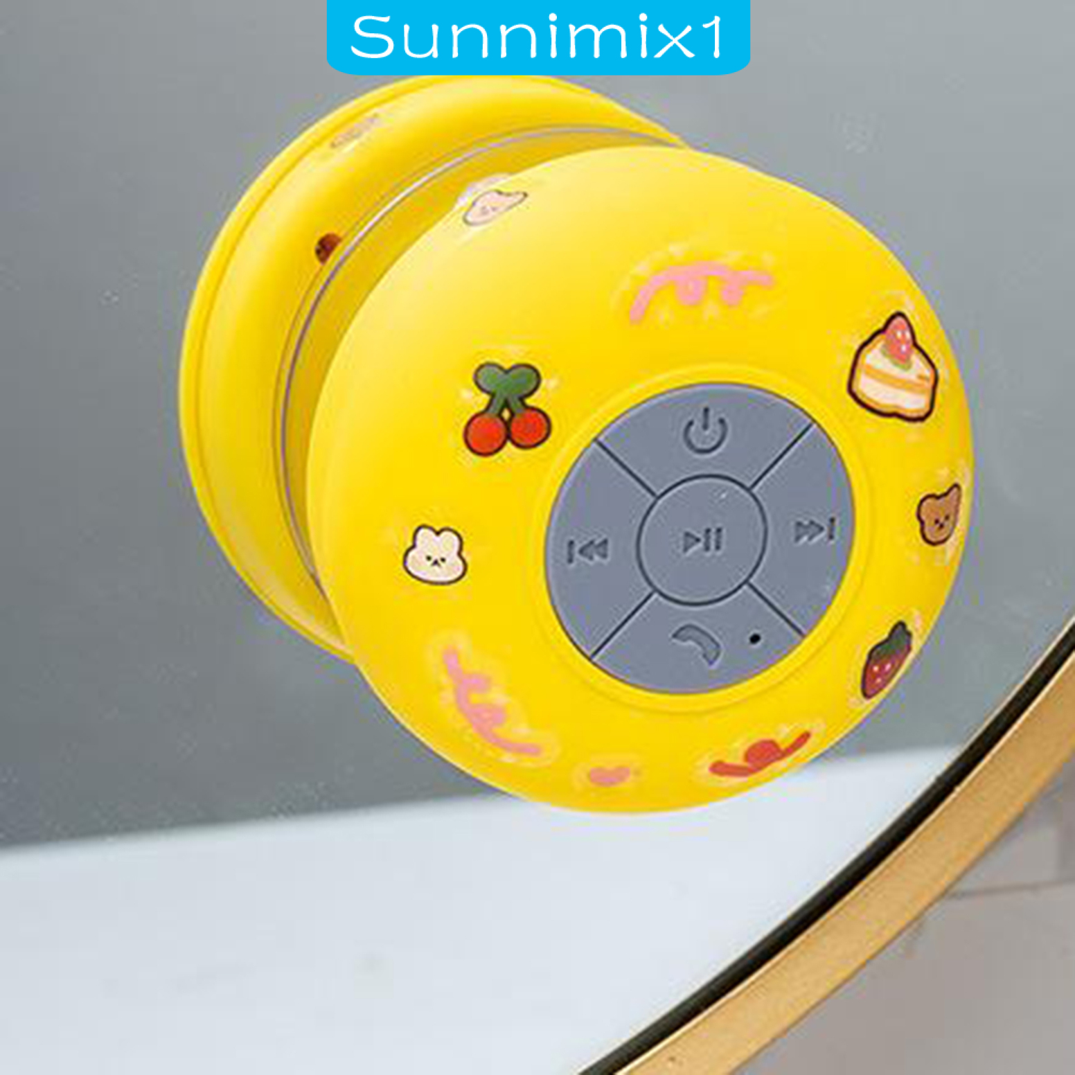 [SUNNIMIX1] Loa bluetooth mini di động, chống nước, loa không dây có hút, thích hợp cho phòng tắm, bể bơi, nhà bếp, phòng khách và ngoài trời.