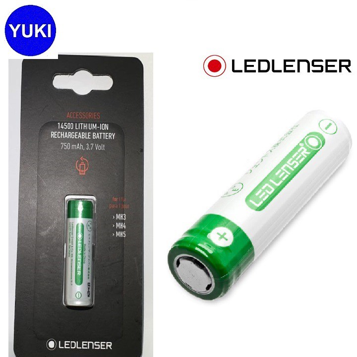 Phụ Kiện Pin Sạc Lithium - ion LEDLENSER 18650 3.7V 3400mAh, Cho MT10, MH10, H8R, YUKI MISE Phân Phối Chính Hãng💯