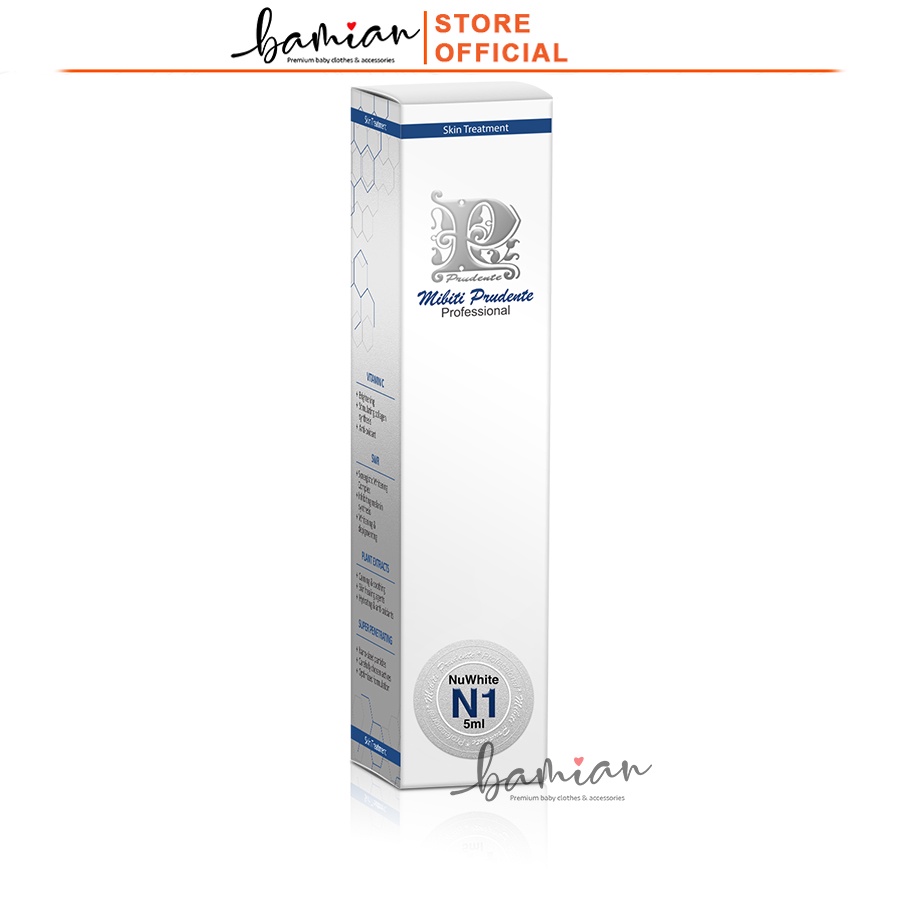 Kem làm hồng nhũ hoa NuWhite N1 Mibiti Prudente Professional lọ 15ml và 5ml