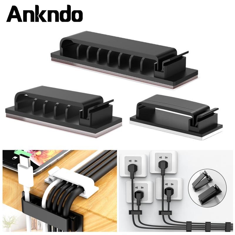 Kẹp giữ dây cáp gọn gàng ANKNDO tiện dụng cho xe hơi/gia đình