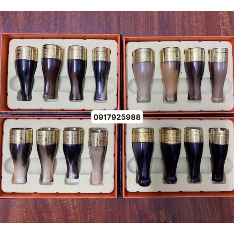 Bộ bắt tóp 4 cái cohiba sừng trâu nam phi. zinh42-60