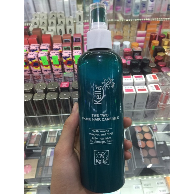 Sữa dưỡng Kella chống nhiệt 250ml  FREESHIP  nuôi dưỡng tóc chắc khỏe , suôn mượt phục hồi tóc yếu,khô  xơ ,chẻ ngọn .