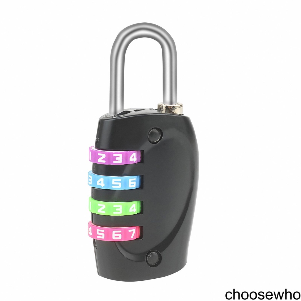 [CHOO] New 4-Digit Aluminum Body Combination Padlock Password Lock for Travel Suitcase