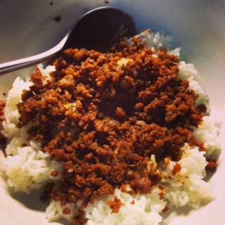 Mắm tép chưng thịt