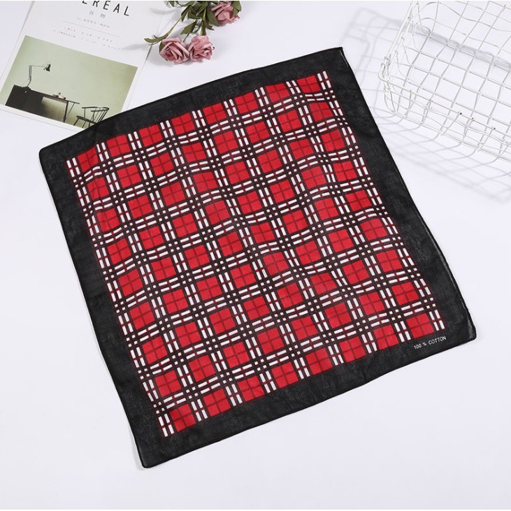 Bộ sưu tập khăn bandana hoa tiết vuông BDN07