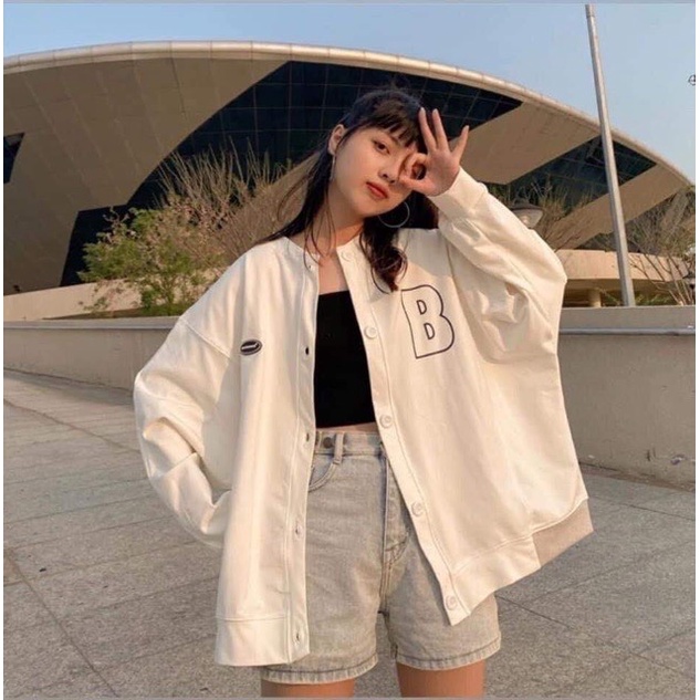 Áo khoác nỉ cardigan nữ form rộng The Delia KNN24 | BigBuy360 - bigbuy360.vn