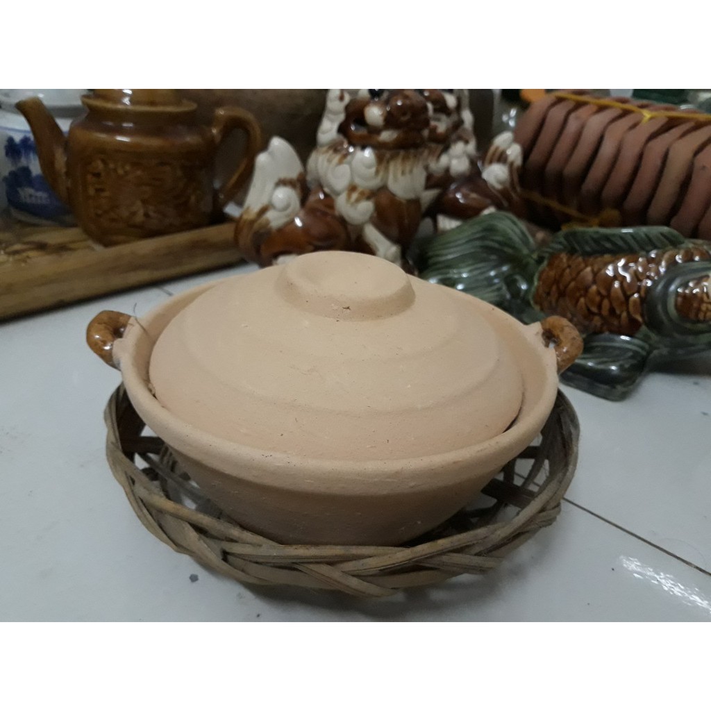 Nồi đất tráng men 18cm