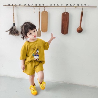 Set bộ cotton vịt Donal mẹ và bé