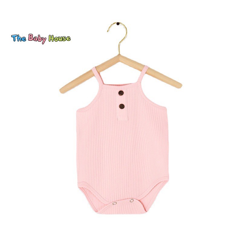 Bộ Áo Liền Thân Cho Bé  𝐅𝐑𝐄𝐄𝐒𝐇𝐈𝐏 Bodysuit Không Tay Phong Cách Đơn Giản Thoải Mái Dễ Thương Cho Bé Trai Bé Gái