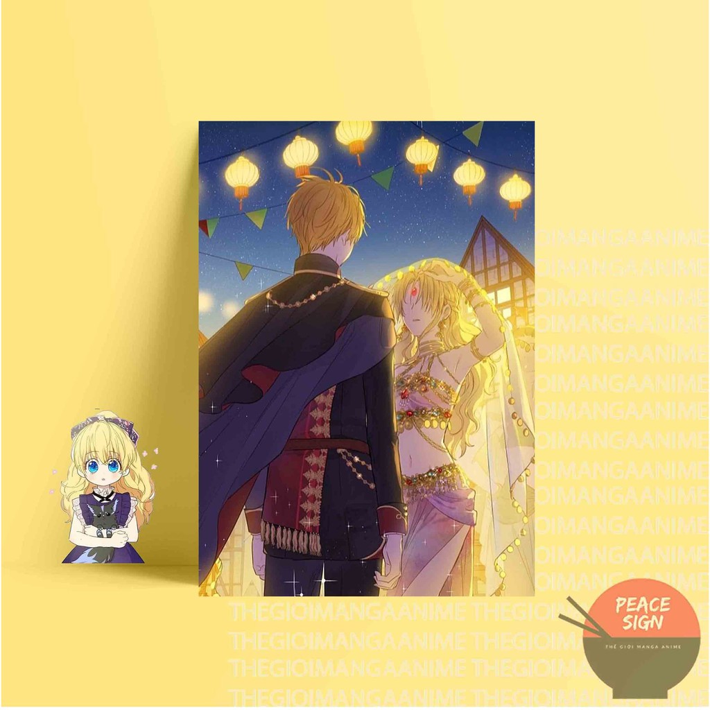 (46 mẫu) Tấm Postcard giấy 260gsm cao cấp MỘT NGÀY NỌ TÔI BỖNG TRỞ THÀNH CÔNG CHÚA A5 anime chibi ảnh đẹp nhiều mẫu