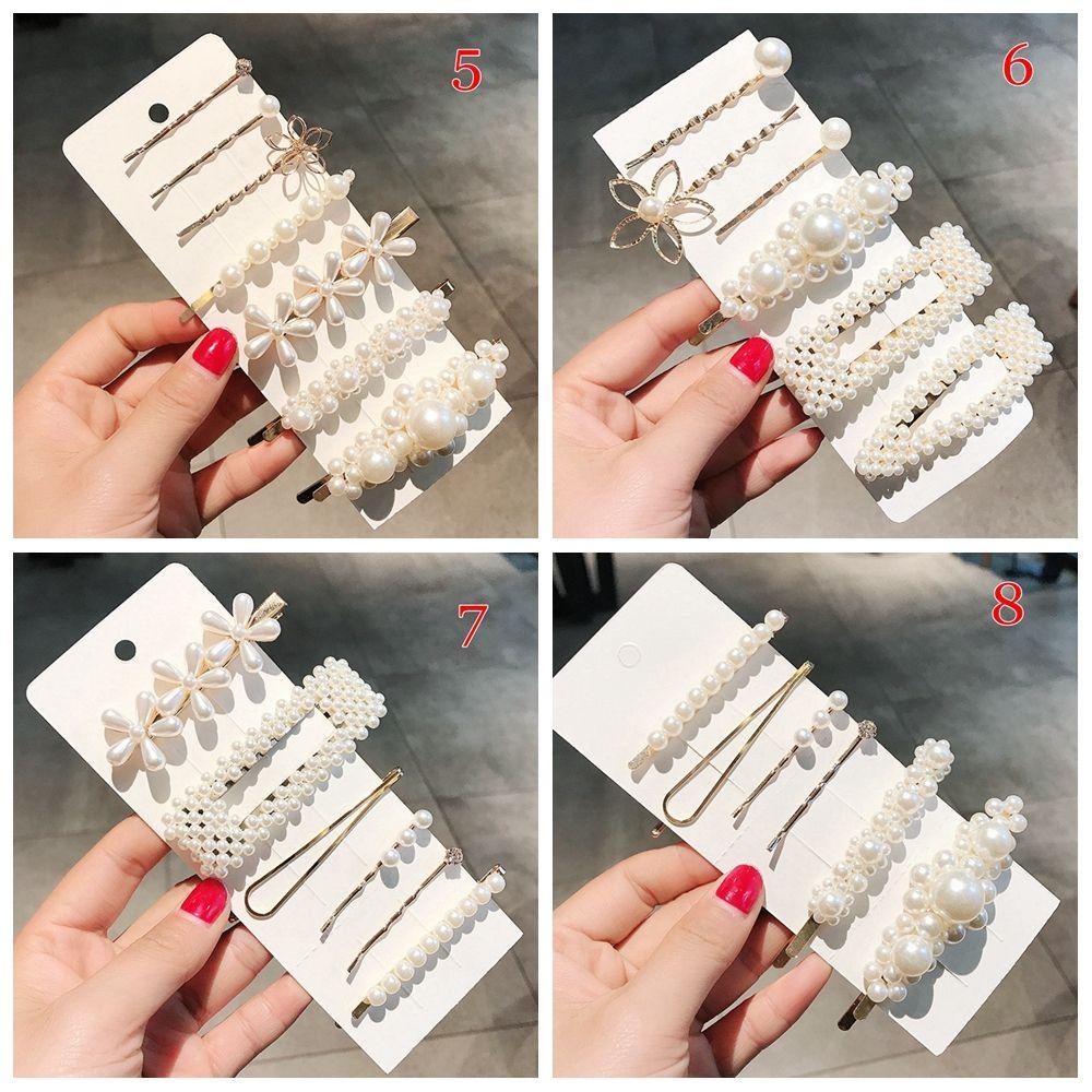 EUTUS Kẹp Tóc Đính Ngọc Trai Dễ Thương Cho Nữ