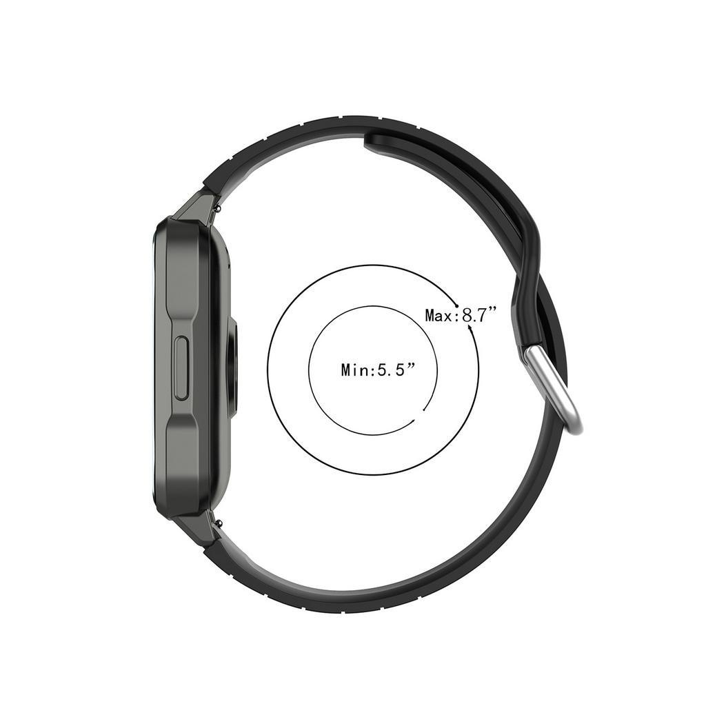Dây đeo tay bằng silicon 19mm thay thế cho đồng hồ thông minh Xiaomi Haylou Solar LS01 / ID205 / Willful IP68