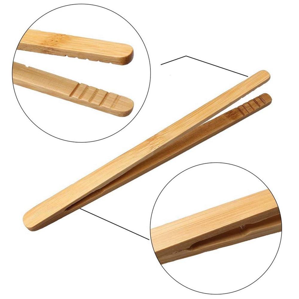 AUGUSTINA Kẹp Gắp Bánh Mì Bằng Gỗ Tre Tiện Lợi