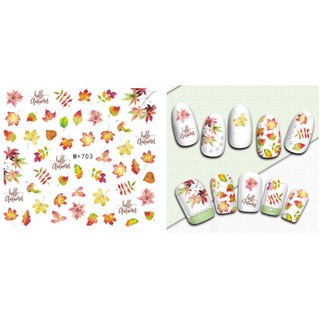 sticker dán móng tay hình lông vũ