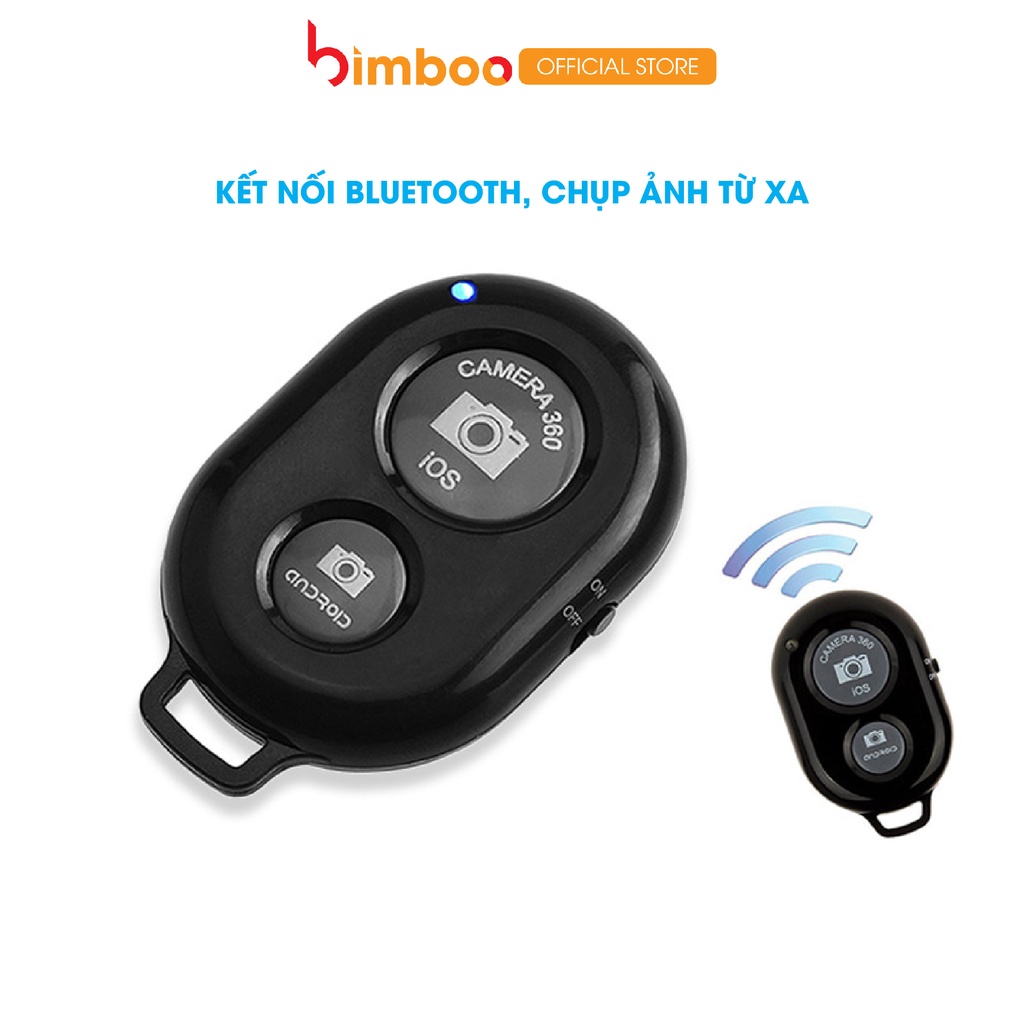 [Mã BMLT30 giảm đến 30K] Remote Bluetooth Chính Hãng Bimboo Chụp Ảnh, Điều Khiển Chụp Ảnh Từ Xa, Livestream