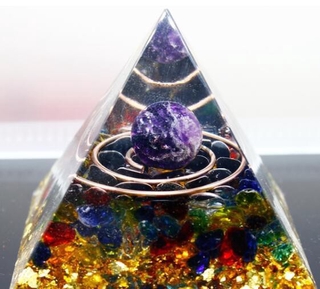 Đá Thạch Anh Tím Hình Kim Tự Tháp Orgone 3