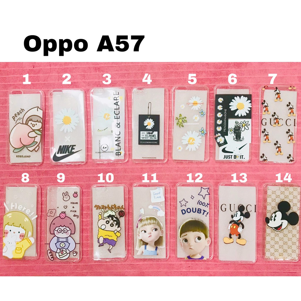 💖FREESHIP💖 OPPO A57 - Ốp lưng dẻo in hình