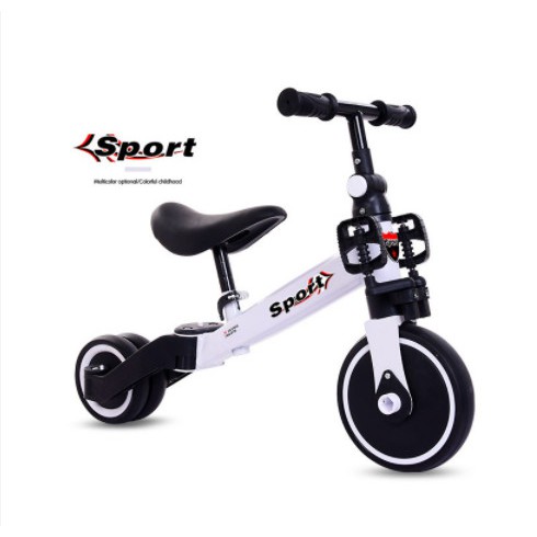 Xe đạp ba bánh đa năng kiêm xe chòi chân Happy baby& SPORT xe thăng bằng cho bé
