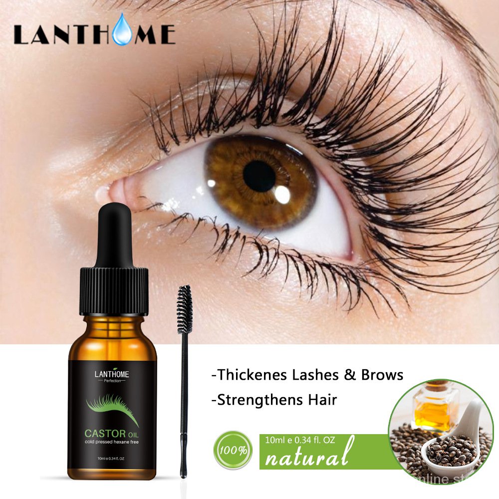 Beauty Shop Tinh dầu thầu dầu dưỡng ẩm kích mọc lông mi/lông mày LANTHOME 10ml