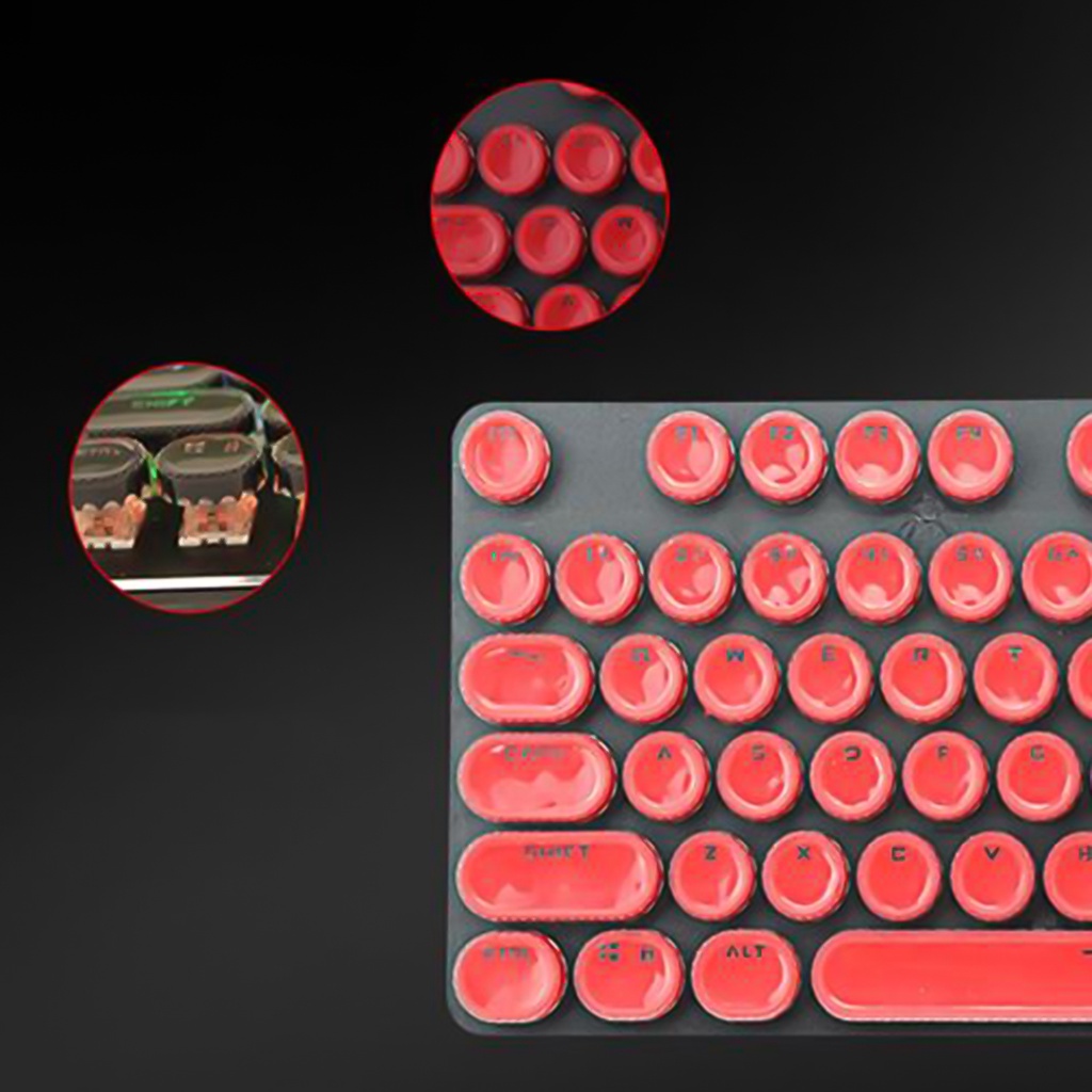 Set 104 nút bàn phím cơ hình tròn chống mòn thay thế cho máy tính