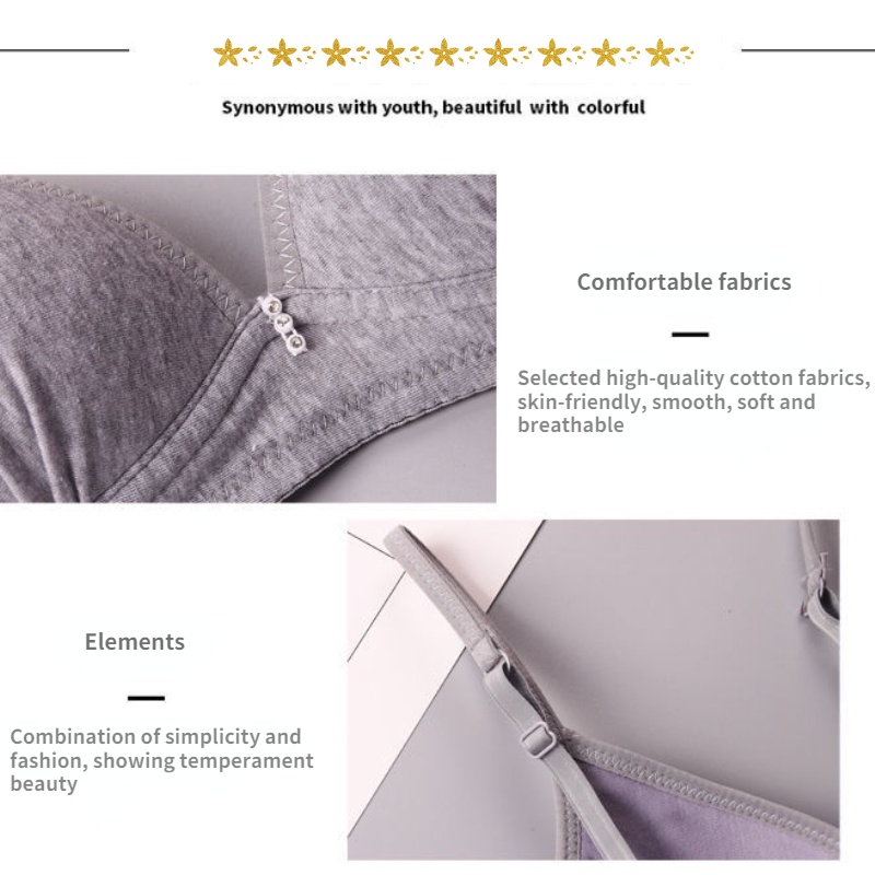 Áo Ngực cotton Không Gọng Thép Thời Trang Mùa Hè Cho Nữ