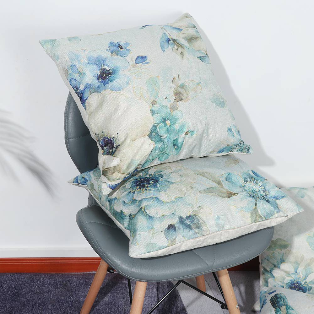 Daphne Vỏ Gối Sofa 18 "In Họa Tiết Hoa Cổ Điển Trang Trí Nhà Cửa