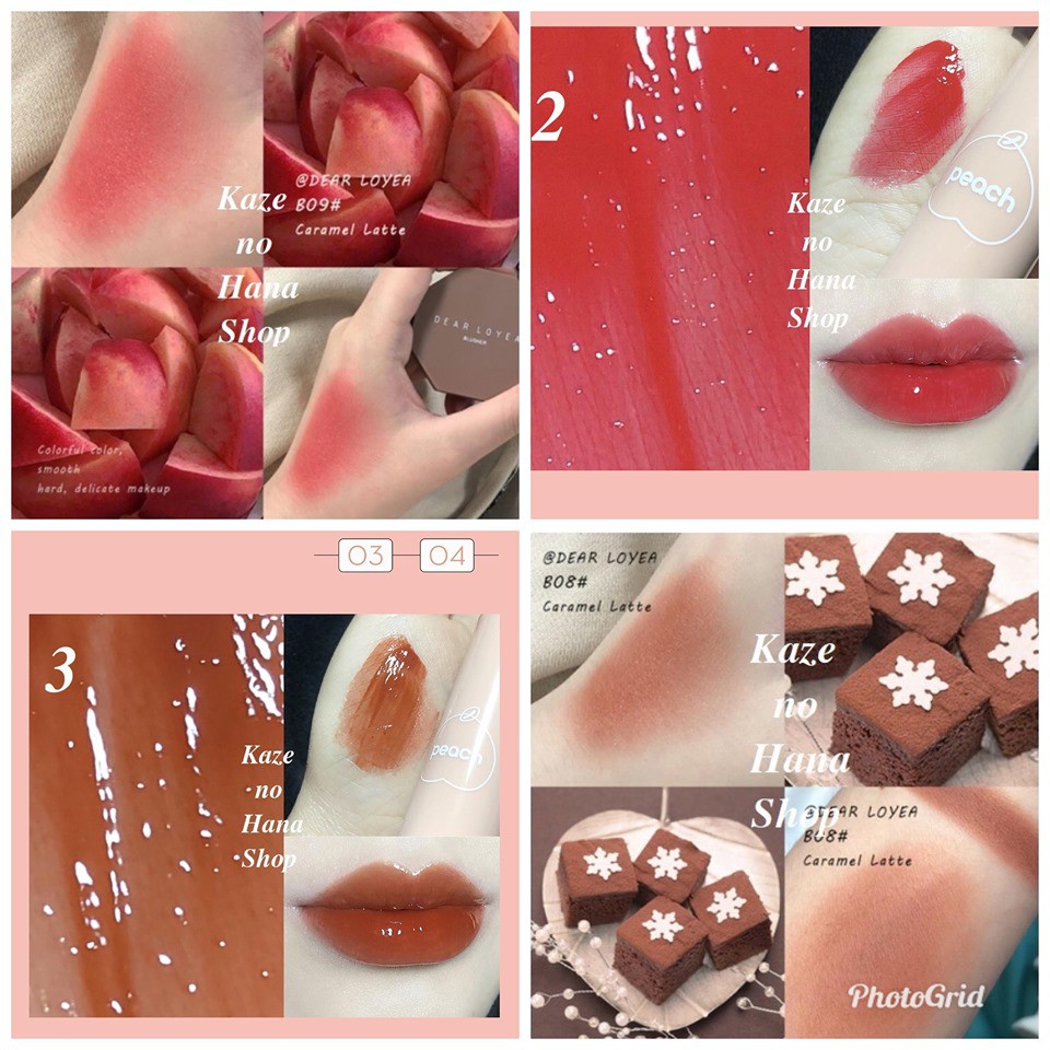 Combo phấn Dear loyea+son honey peach | BigBuy360 - bigbuy360.vn