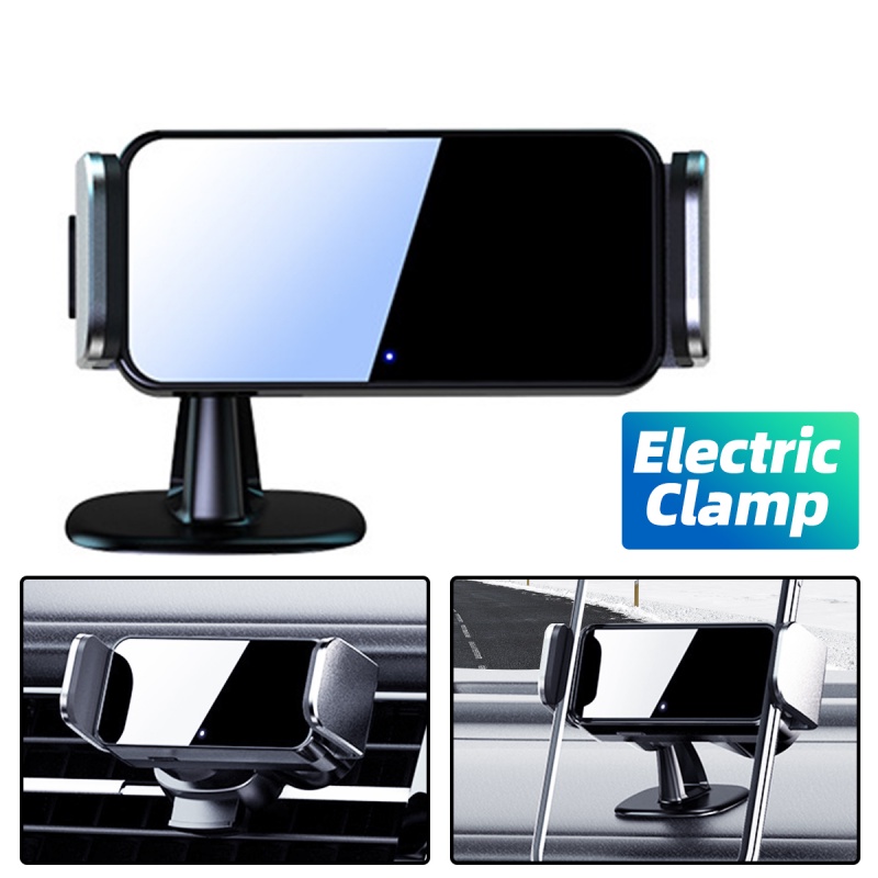 Giá đỡ điện thoại di động HDOORLINK xoay được 360 độ gắn bảng điều khiển xe hơi tự động điều chỉnh thông minh