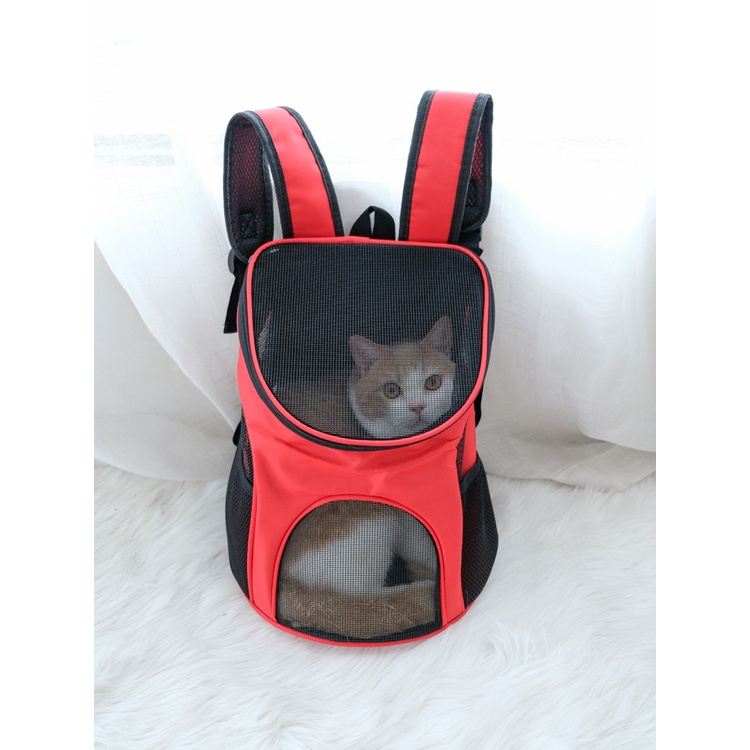 Hàng Sẵn Balo đựng chó mèo thoáng khí chống sốc có thể gập lại với tay cầm【Tennessee052】