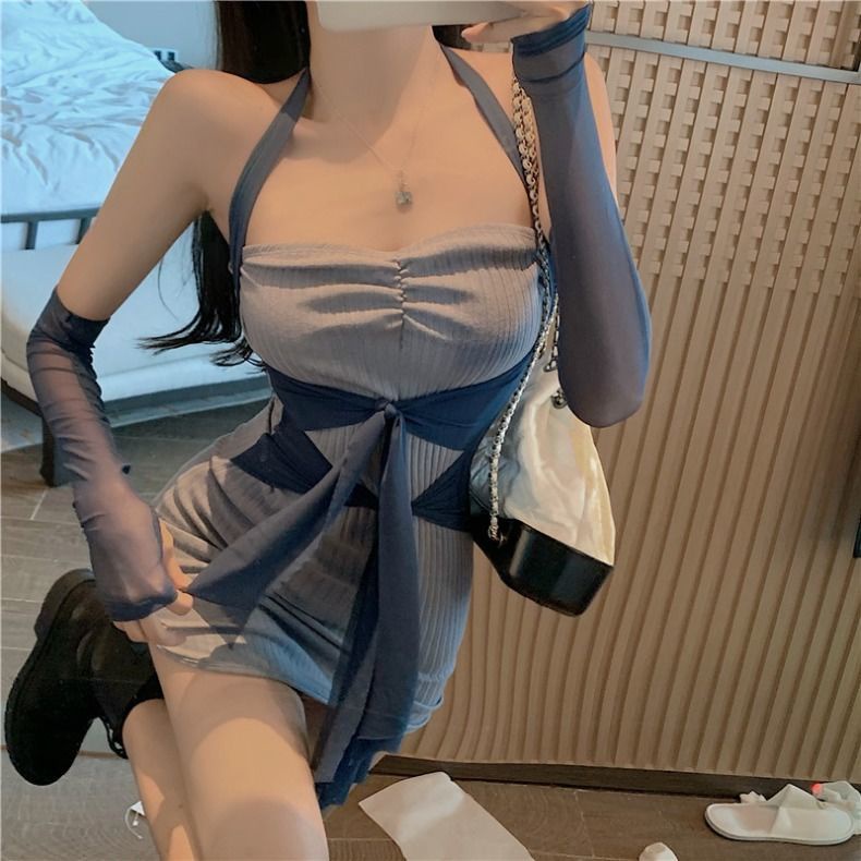 COZOK Đầm ống lưng cao form ôm hợp thời trang